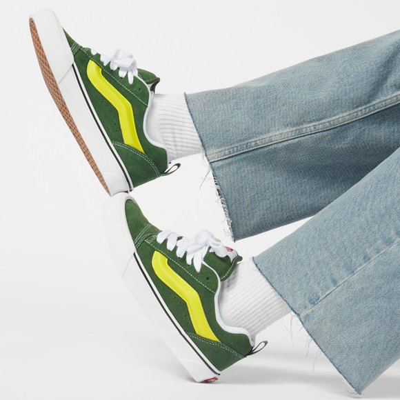 NIB Vans Knu Skool Green/True White VN0009QCBGN  US Men 11.5/12 - Picture 8 of 13